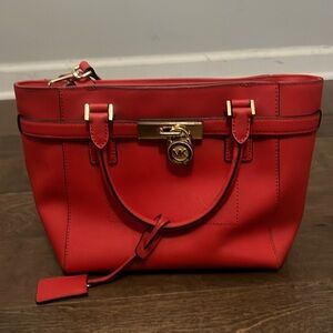 Red Michael Kors bag